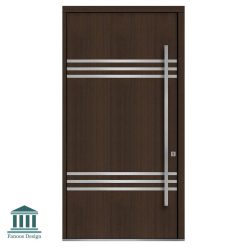 درب چوبی لابی تک لنگه استیل خور کد 30816