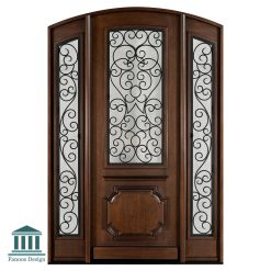 درب چوبی وسط باز شو کلاسیک کد 30858