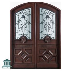 درب لابی هلال تمام چوب کلاسیک کد 30856