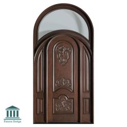 درب تمام چوب لابی هلال لوکس کد 30851