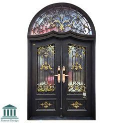 درب لوکس فلزی لابی فرفورژه کد 30902