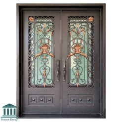درب کلاسیک آهنی ورودی فرفورژه کد 30896