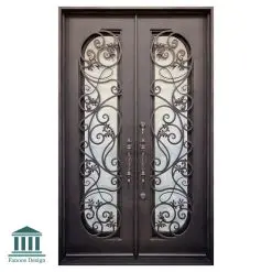 درب فلزی لابی فرفورژه کد 30871