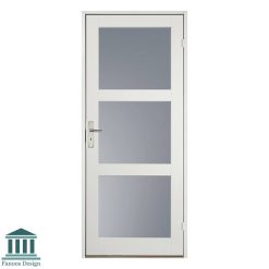 درب اتاق خواب MDF شیشه خور لوکس برجسته با رنگ پوششی