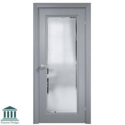 درب اتاق خواب MDF تک قاب شیشه خور کد 30780