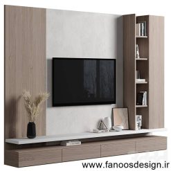 میز تی وی وال چوبی کد 31088