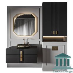 روشویی کابینتی و طراحی سرویس بهداشتی لوکس کد 30334