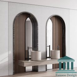 روشویی کابینتی و دیزاین حمام کلاسیک کد 30340