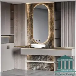 روشویی مدرن کابینتی و دیزاین حمام کد 30346