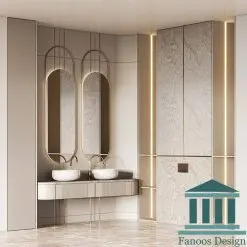 روشویی لوکس کابینتی و دیزاین سرویس بهداشتی کد 30349
