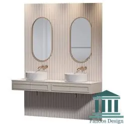 روشویی سنگی کابینتی و دیزاین سرویس بهداشتی کد 30352