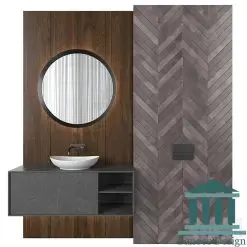 روشویی کلاسیک کابینتی و دیزاین سرویس بهداشتی کد 30355