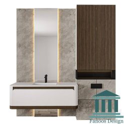 روشویی کابینتی و دیزاین حمام کد 30268