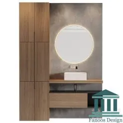 روشویی کابینتی و دیزاین سرویس بهداشتی کد 30363