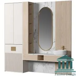 روشویی کابینتی و دیزاین سرویس بهداشتی کد 30368