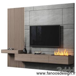 تی وی وال با چوب ترمو کد 31072