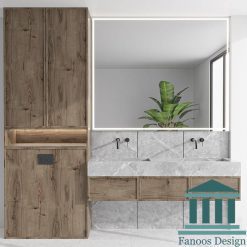 روشویی کابینتی و دیزاین حمام کد 30240