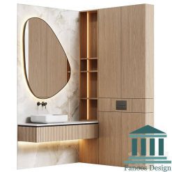 روشویی کابینتی و دیزاین حمام کد 30239