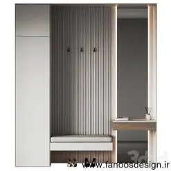 جالباسی و جاکفشی دیواری کد 30217