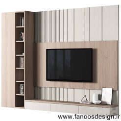 میز تلوزیون دیواری سفید کد 31068