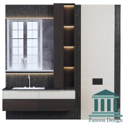 روشویی کابینتی و دیزاین حمام کد 30236