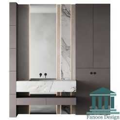 روشویی کابینتی و دیزاین حمام کد 30235