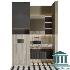 روشویی کابینتی و دیزاین حمام کد 30233