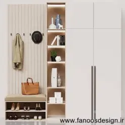 جالباسی و جاکفشی دیواری کد 30212