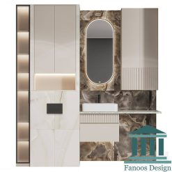 روشویی کابینتی و دیزاین حمام کد 30232