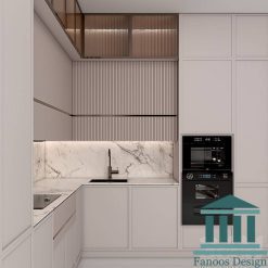 کابینت آشپزخانه مدرن با رنگ پلی اورتان کد 30402