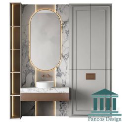 روشویی کابینتی و دیزاین حمام کد 30229