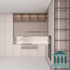 کابینت آشپزخانه مدرن با رنگ پلی اورتان کد 30402
