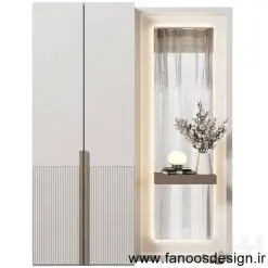 جالباسی و جاکفشی دیواری کد 30206