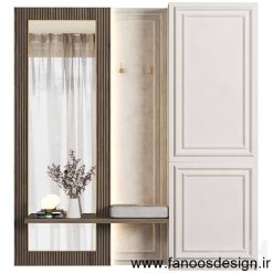 جالباسی و جاکفشی دیواری کد 30203