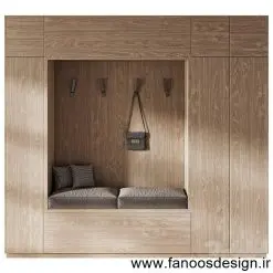 جالباسی و جاکفشی دیواری کد 30202