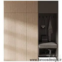 جالباسی و جاکفشی دیواری کد 30201