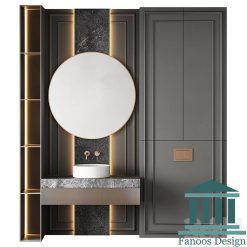 روشویی کابینتی و دیزاین حمام کد 30290