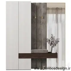 جالباسی و جاکفشی دیواری کد 30191