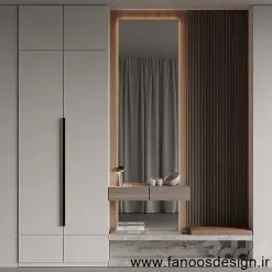 جالباسی و جاکفشی دیواری کد 30190