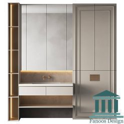روشویی کابینتی و دیزاین حمام کد 30286
