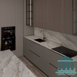 کابینت آشپزخانه مینیمال کد 30398 6 64 3 | فانوس دیزاین تولید کننده انواع درب اتاق ، ضد سرقت، درب ورودی و ضد آل