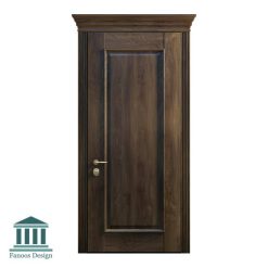 درب کلاسیک تمام چوب برجسته کد 30942
