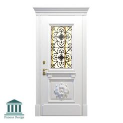 درب اتاقی شیشه خور کلاسیک کد 30945 17 درب لابی شیشه خور کلاسیک کد 30945