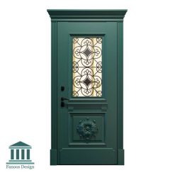 درب اتاقی شیشه خور کلاسیک کد 30945 21 درب لابی شیشه خور کلاسیک کد 30945