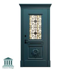 درب اتاقی شیشه خور کلاسیک کد 30945 22 درب لابی شیشه خور کلاسیک کد 30945