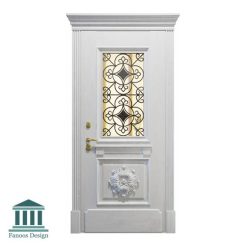 درب اتاقی شیشه خور کلاسیک کد 30945 30 درب لابی شیشه خور کلاسیک کد 30945