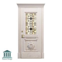 درب اتاقی شیشه خور کلاسیک کد 30945 27 درب لابی شیشه خور کلاسیک کد 30945