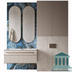روشویی کابینتی و دیزاین حمام کد 30258