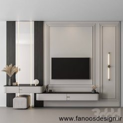 میز تی وی وال نئوکلاسیک کد 31092