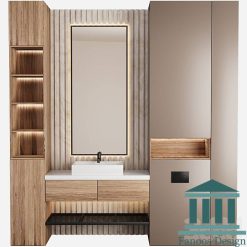 روشویی کابینتی و دیزاین حمام کد 30299